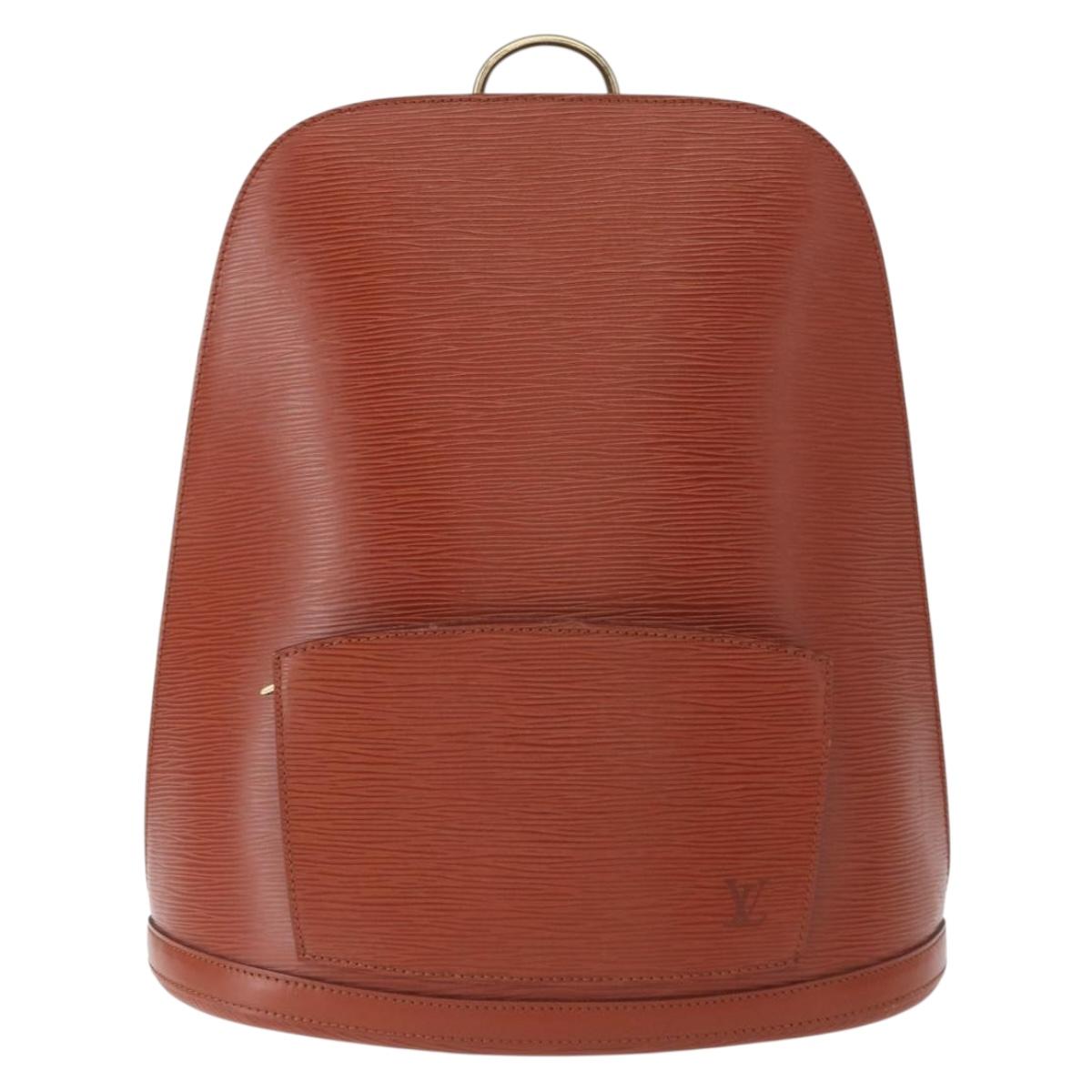 LOUIS VUITTON Epi Gobelins Backpack Brown Kenya M52293 LV Auth 160667