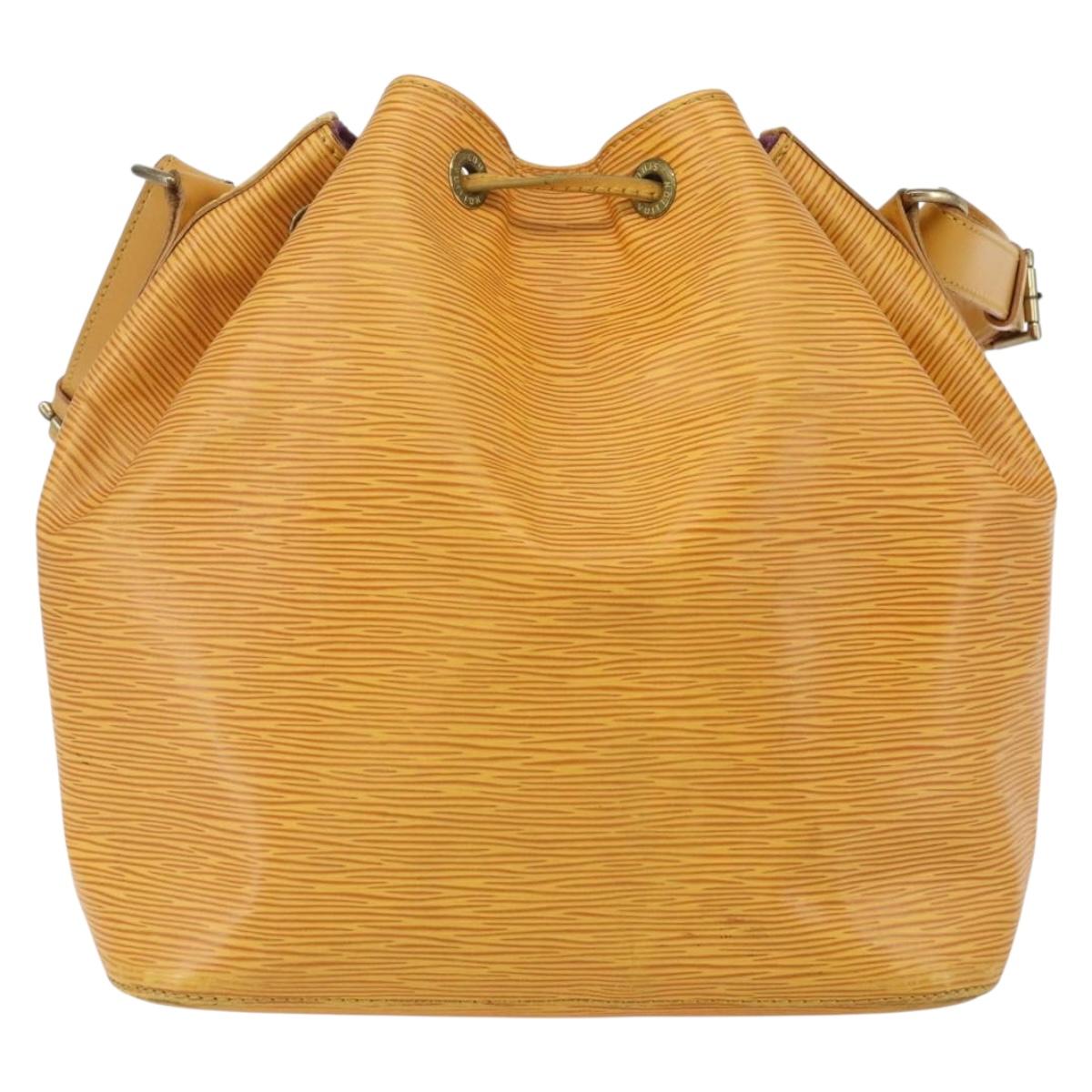LOUIS VUITTON Epi Petit Noe Shoulder Bag Yellow M44109 LV Auth 160669