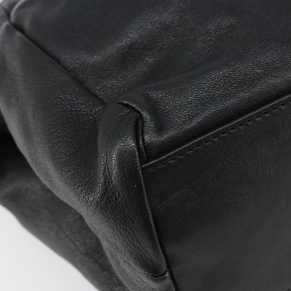 Salvatore Ferragamo Vala Hand Bag Leather 2way Black Auth 160688