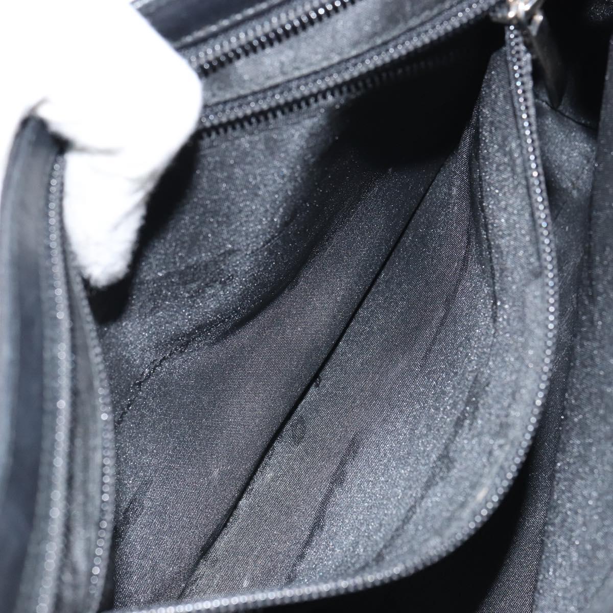 Salvatore Ferragamo Vala Shoulder Bag Nylon Black Auth 160693