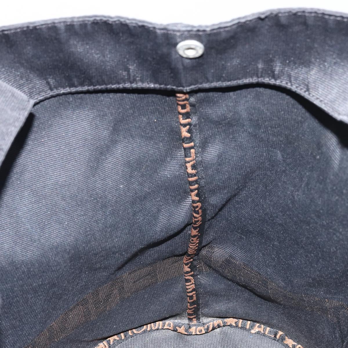 FENDI Tote Bag Black Silver Auth 160705