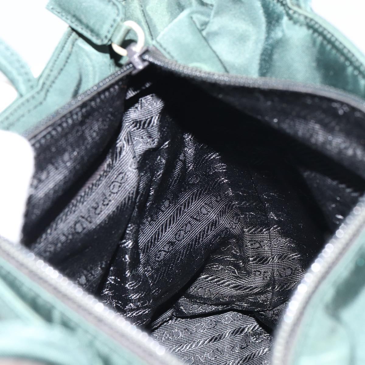 PRADA Tote Bag Nylon Khaki Auth 160711