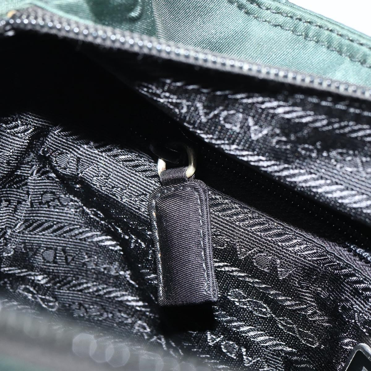PRADA Tote Bag Nylon Khaki Auth 160711