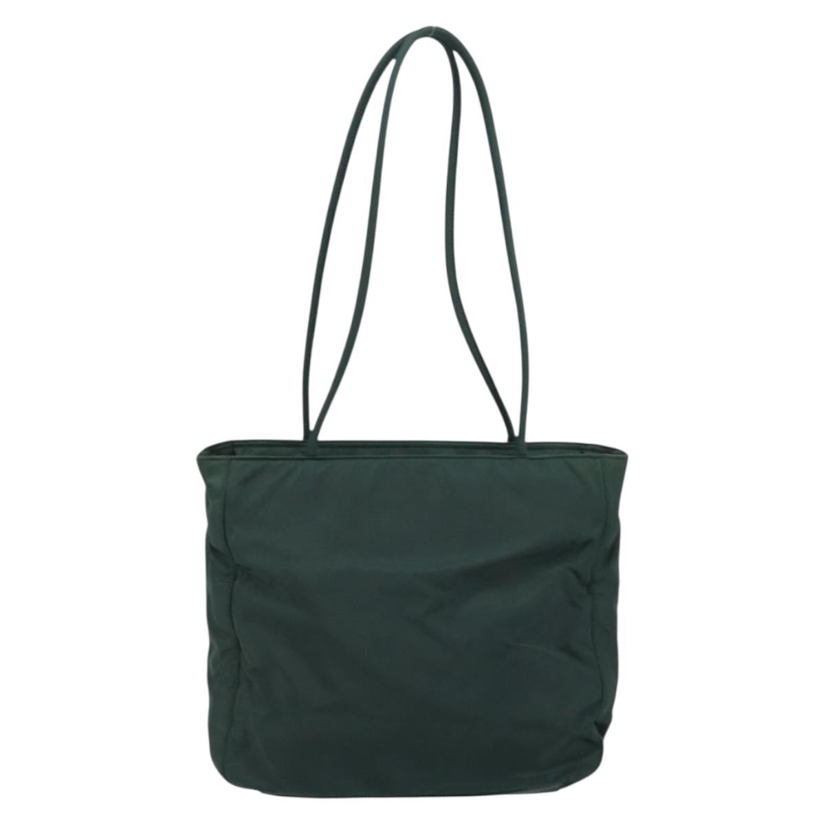 PRADA Tote Bag Nylon Khaki Auth 160711