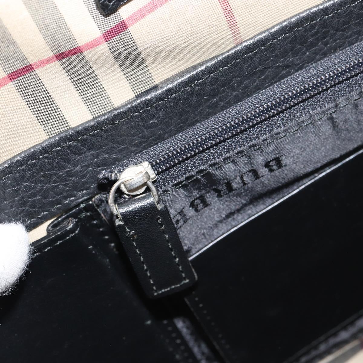 BURBERRY Business Bag Leather Black Auth 160724