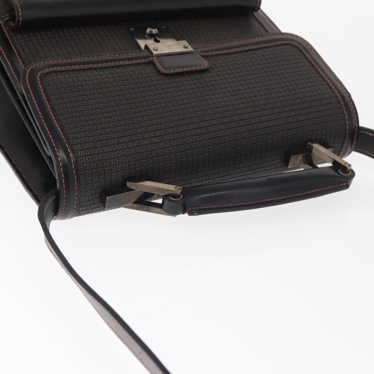 BALLY Shoulder Bag Leather Black Auth 160734
