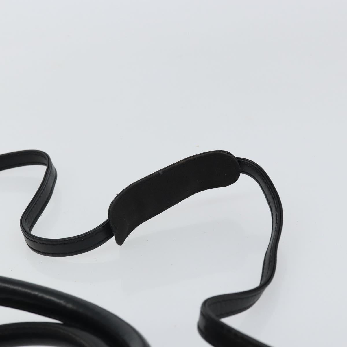 MCM Vicetos Logogram Hand Bag PVC 2way Black Gold Auth 160735