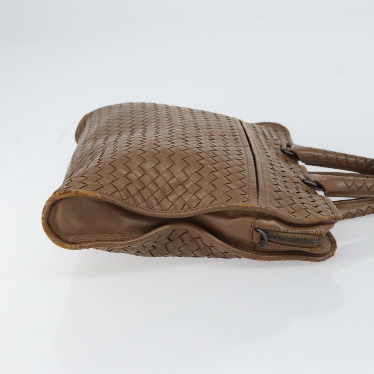 BOTTEGA VENETA INTRECCIATO Business Bag Leather Brown Auth 160744