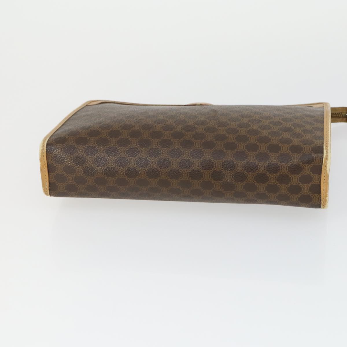 CELINE Macadam Canvas Bag PVC 4 Set Brown Auth 160753