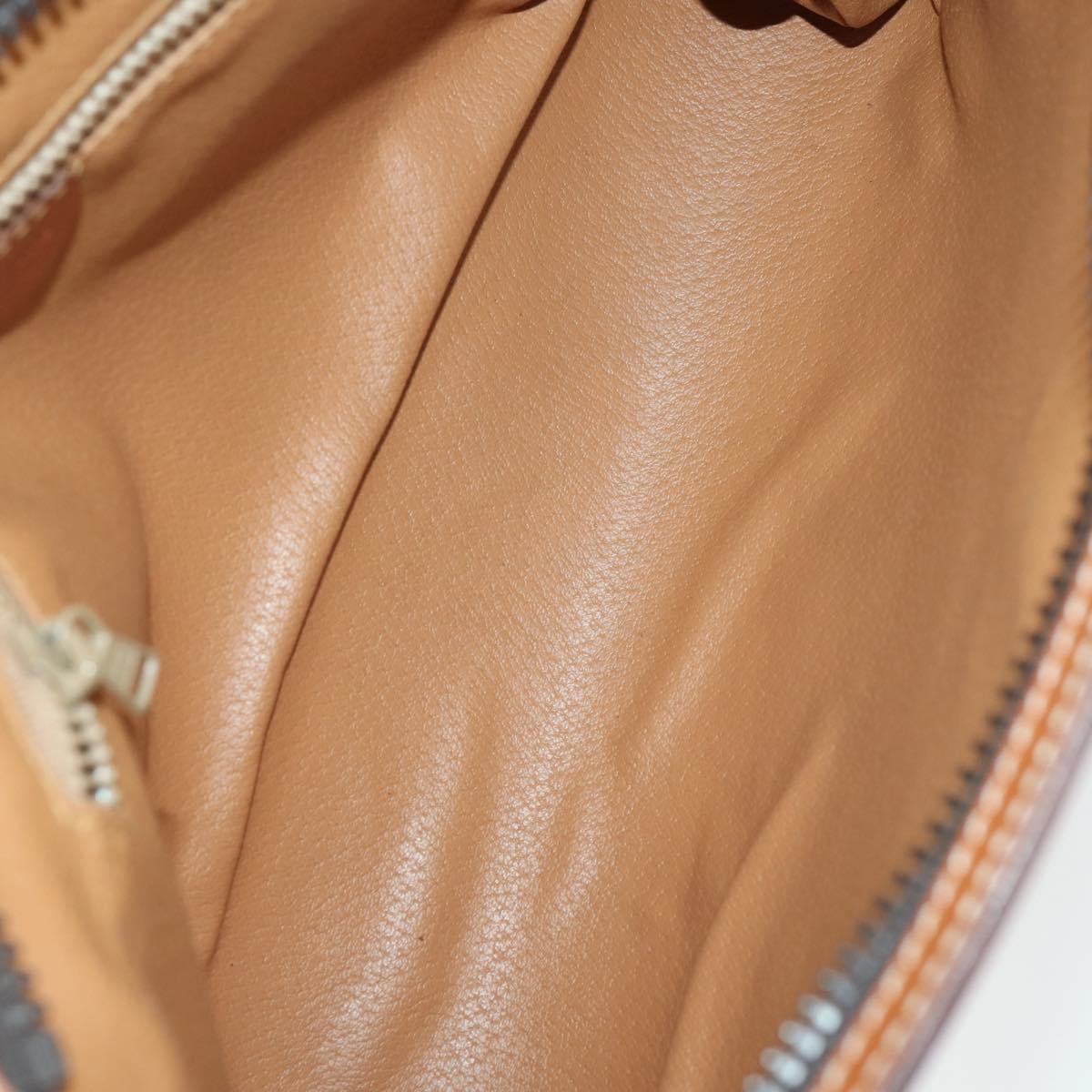 CELINE Macadam Canvas Bag PVC 4 Set Brown Auth 160753