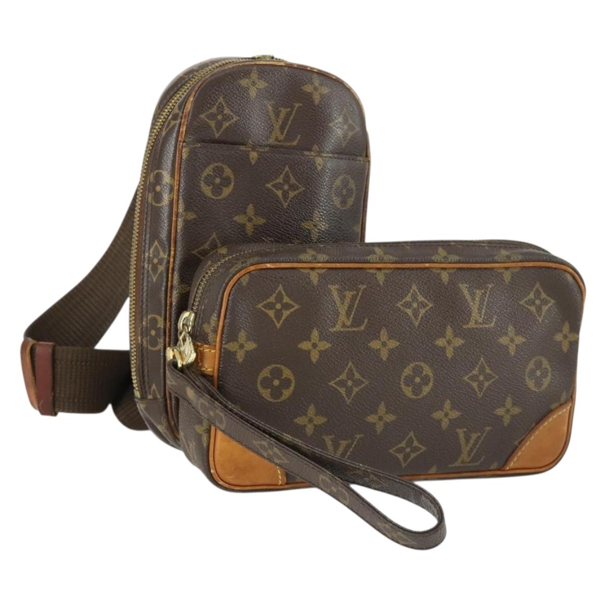 LOUIS VUITTON Monogram Bag 2 Set LV Auth 160756