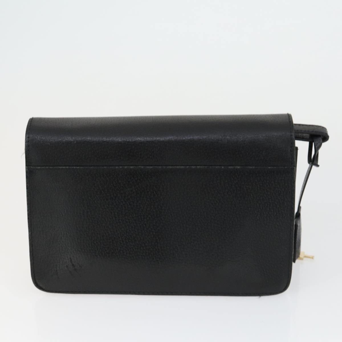 Salvatore Ferragamo MCM Logogram Vicetos Bag PVC Leather 3 Set Black Auth 160758