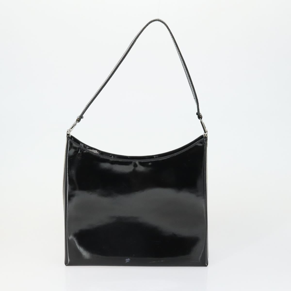 Salvatore Ferragamo MCM Logogram Vicetos Bag PVC Leather 3 Set Black Auth 160758