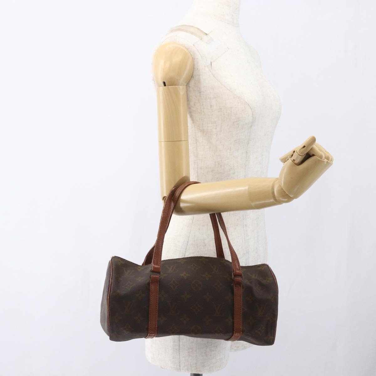 LOUIS VUITTON Monogram Papillon 30 Hand Bag M51385 LV Auth 160765