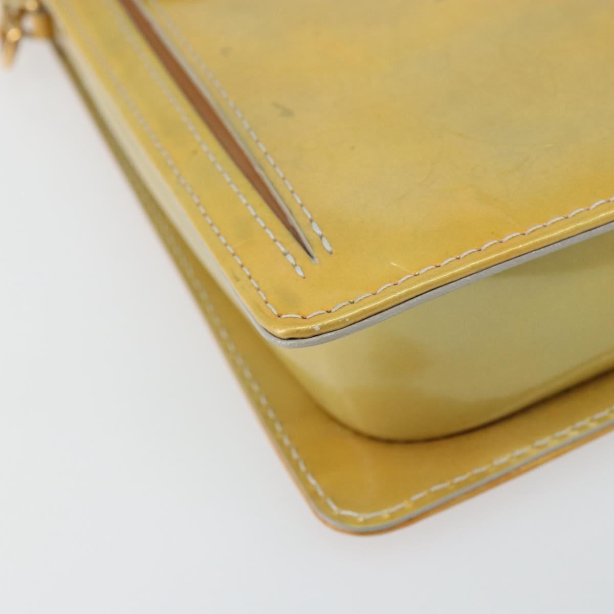 LOUIS VUITTON Monogram Vernis Motto Accessory Pouch Gris M91030 LV Auth 160810