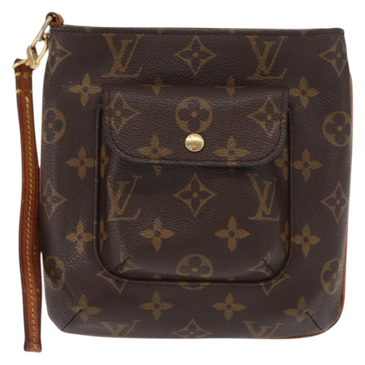 LOUIS VUITTON Monogram Partition Pouch M51901 LV Auth 160812