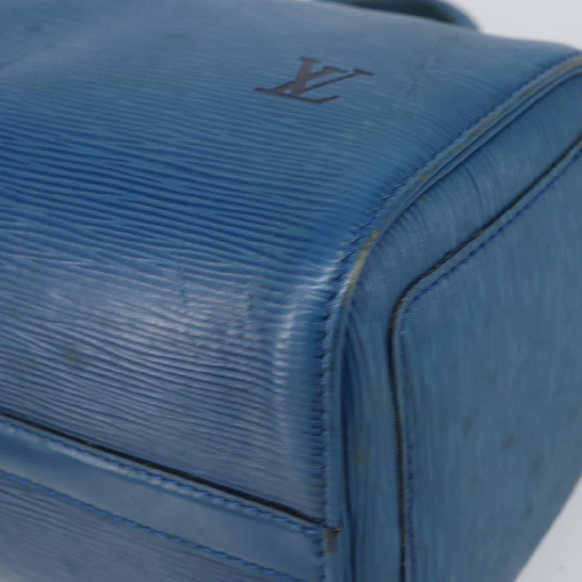 LOUIS VUITTON Epi Speedy 25 Hand Bag Toledo Blue M43015 LV Auth 160825