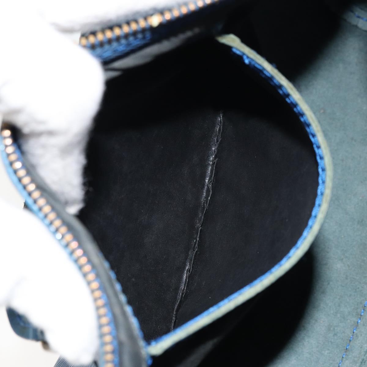 LOUIS VUITTON Epi Speedy 25 Hand Bag Toledo Blue M43015 LV Auth 160825