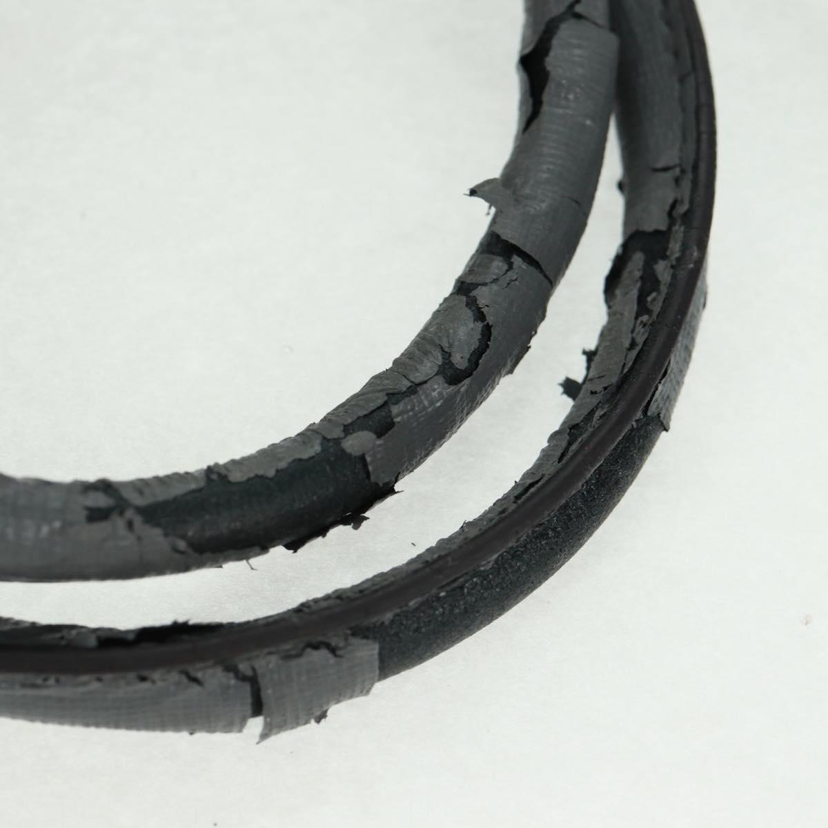 FENDI To joule Hand Bag Leather 2way Gray Gold Auth 160854