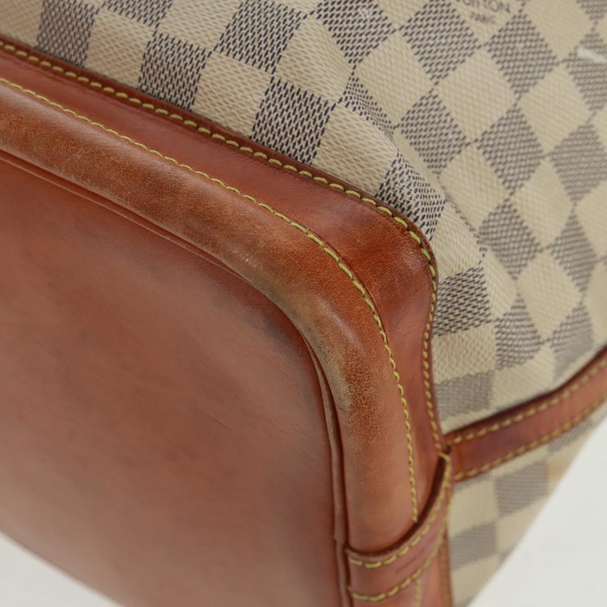LOUIS VUITTON Damier Azur Noe Shoulder Bag N42222 LV Auth 160883
