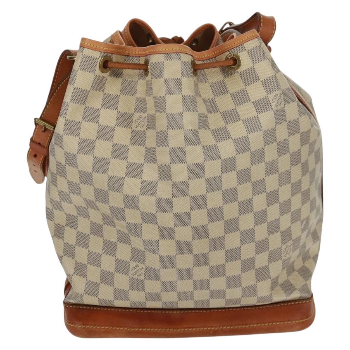 LOUIS VUITTON Damier Azur Noe Shoulder Bag N42222 LV Auth 160883