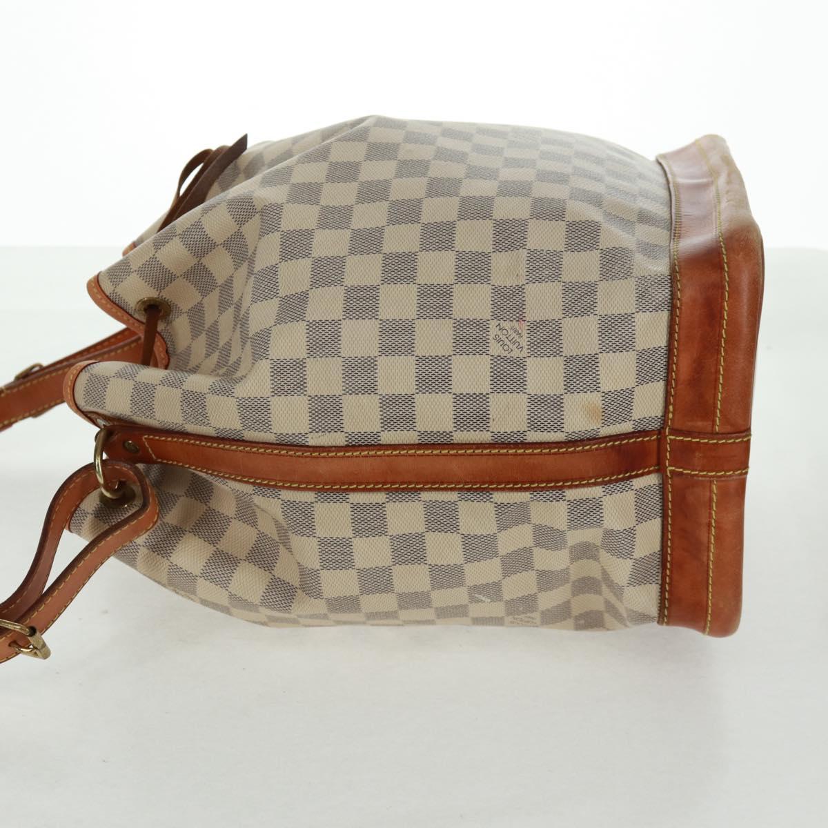 LOUIS VUITTON Damier Azur Noe Shoulder Bag N42222 LV Auth 160883