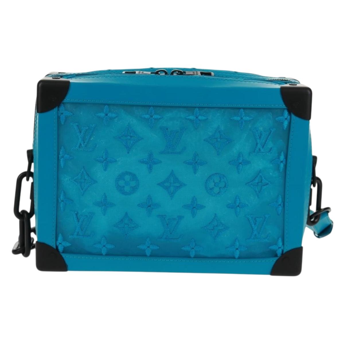 LOUIS VUITTON Monogram Mesh Soft Trunk Bag Blue M45074 LV Auth 160888SAM
