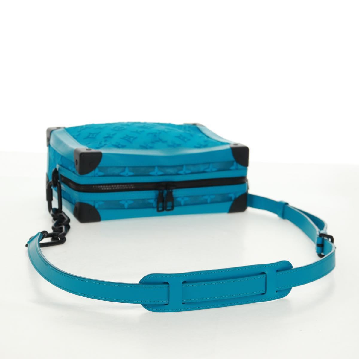 LOUIS VUITTON Monogram Mesh Soft Trunk Bag Blue M45074 LV Auth 160888SAM