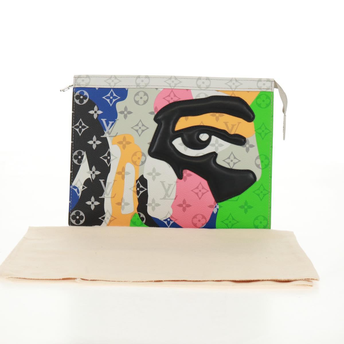 LOUIS VUITTON LV Portrait Pochette Voyager MM Clutch Bag M82589 LV Auth 160893SM