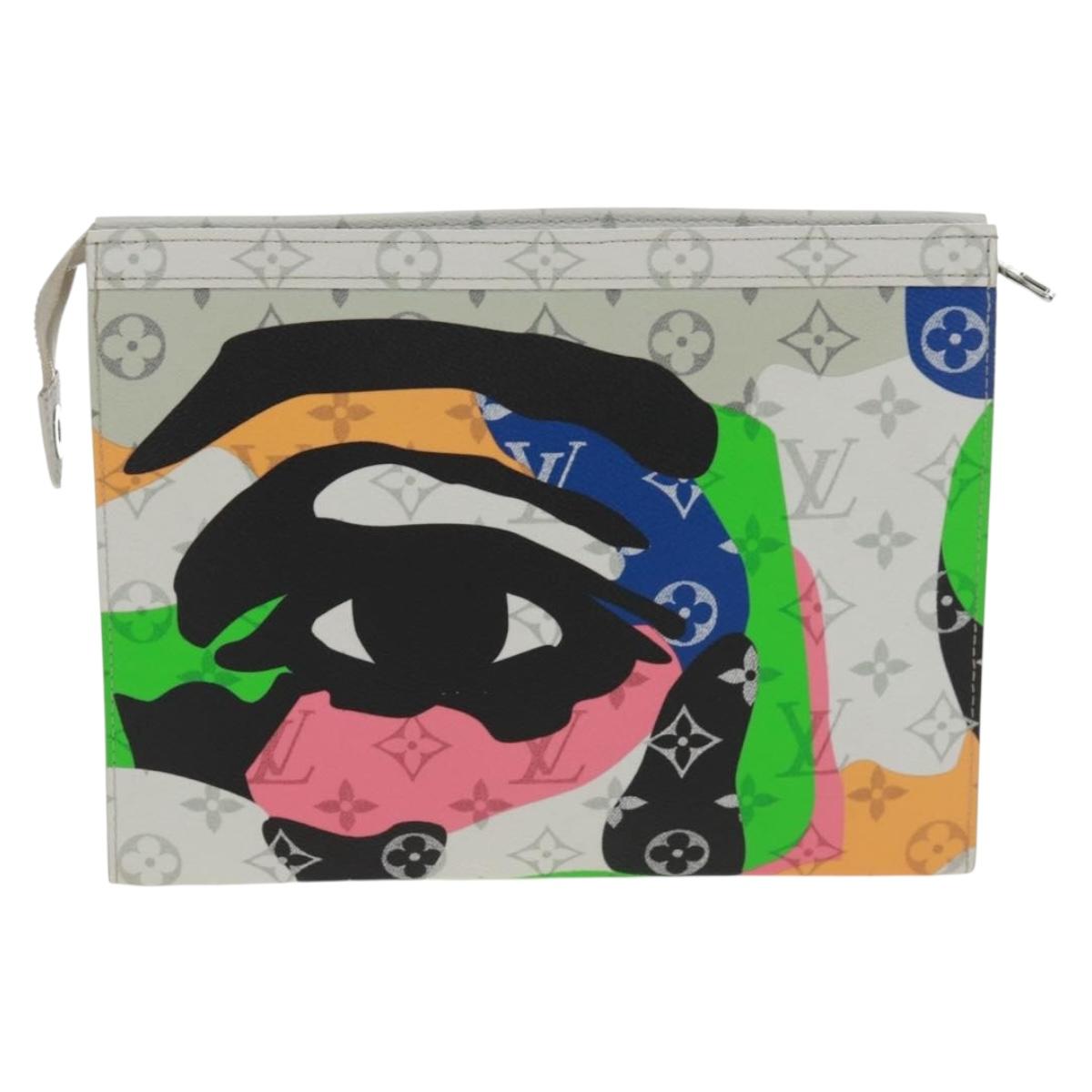 LOUIS VUITTON LV Portrait Pochette Voyager MM Clutch Bag M82589 LV Auth 160893SM