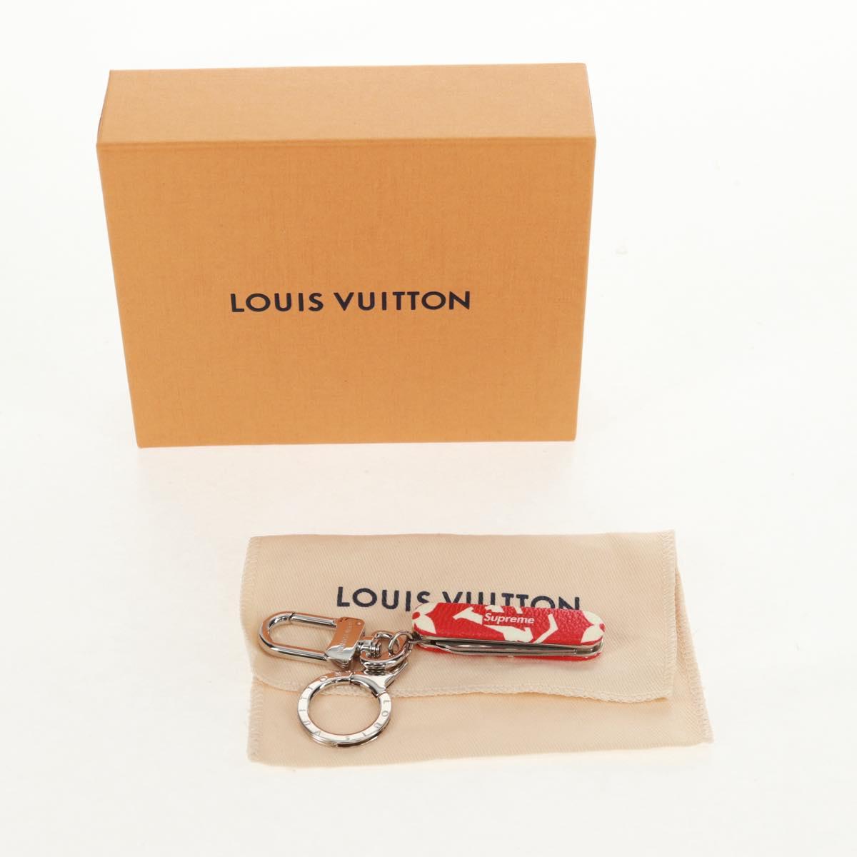 LOUIS VUITTON Monogram LV Ã Supreme Key Ring Pocket Tool MP2070 LV Auth 160894SM