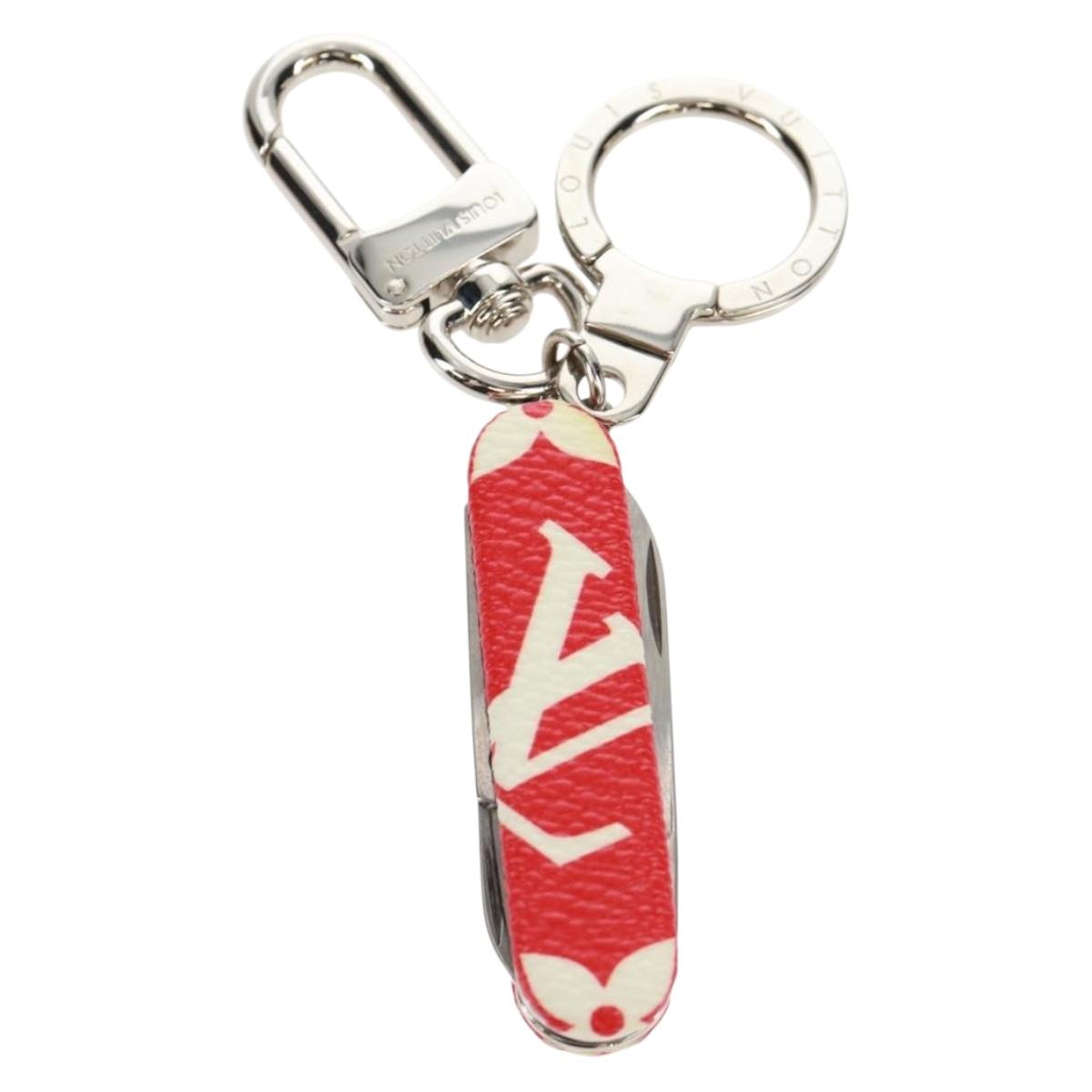 LOUIS VUITTON Monogram LV Ã Supreme Key Ring Pocket Tool MP2070 LV Auth 160894SM