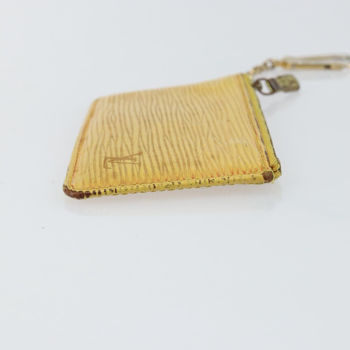 LOUIS VUITTON Epi Pochette Cles Coin Purse Yellow M63809 LV Auth 160898