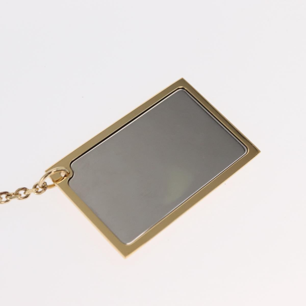 LOUIS VUITTON Porte Cles Aventur Plate Charm metal Gold Tone M95280 Auth 160900V