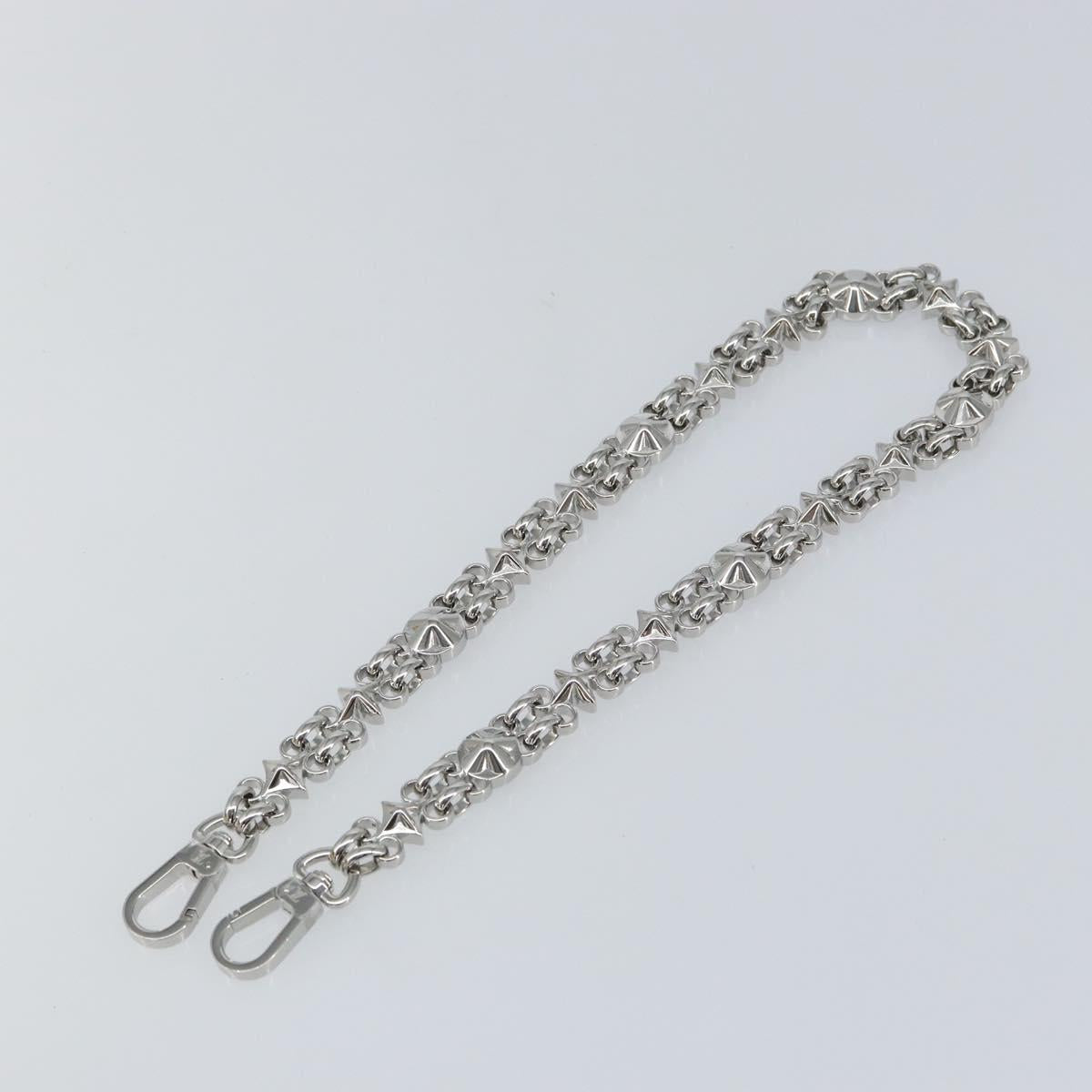 LOUIS VUITTON Dauphine Chain Strap Shoulder Strap metal Silver Tone Auth 160903