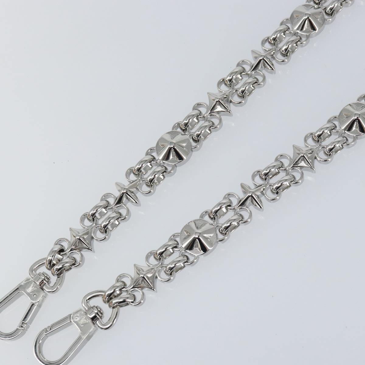 LOUIS VUITTON Dauphine Chain Strap Shoulder Strap metal Silver Tone Auth 160903
