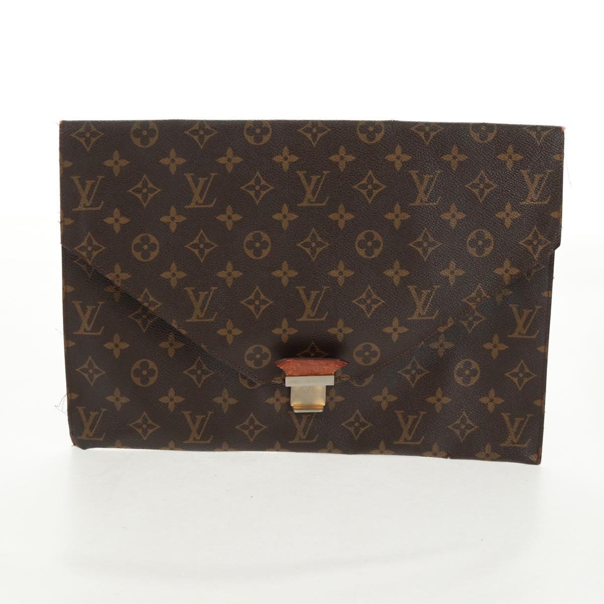 LOUIS VUITTON Monogram Epi Clutch Bag 2 Set Green LV Auth 160906