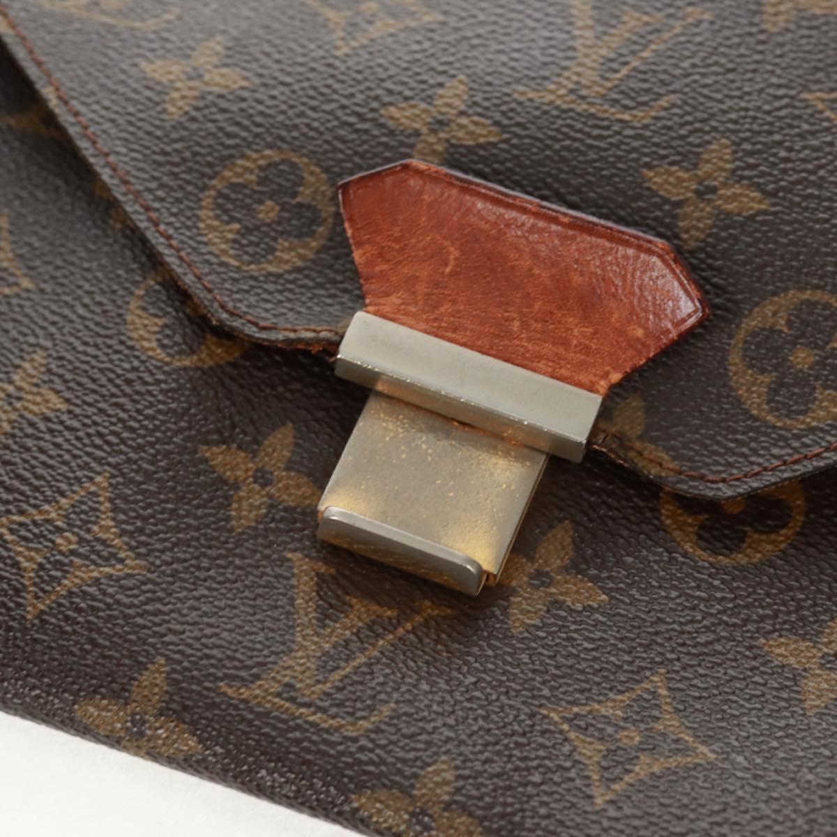 LOUIS VUITTON Monogram Epi Clutch Bag 2 Set Green LV Auth 160906