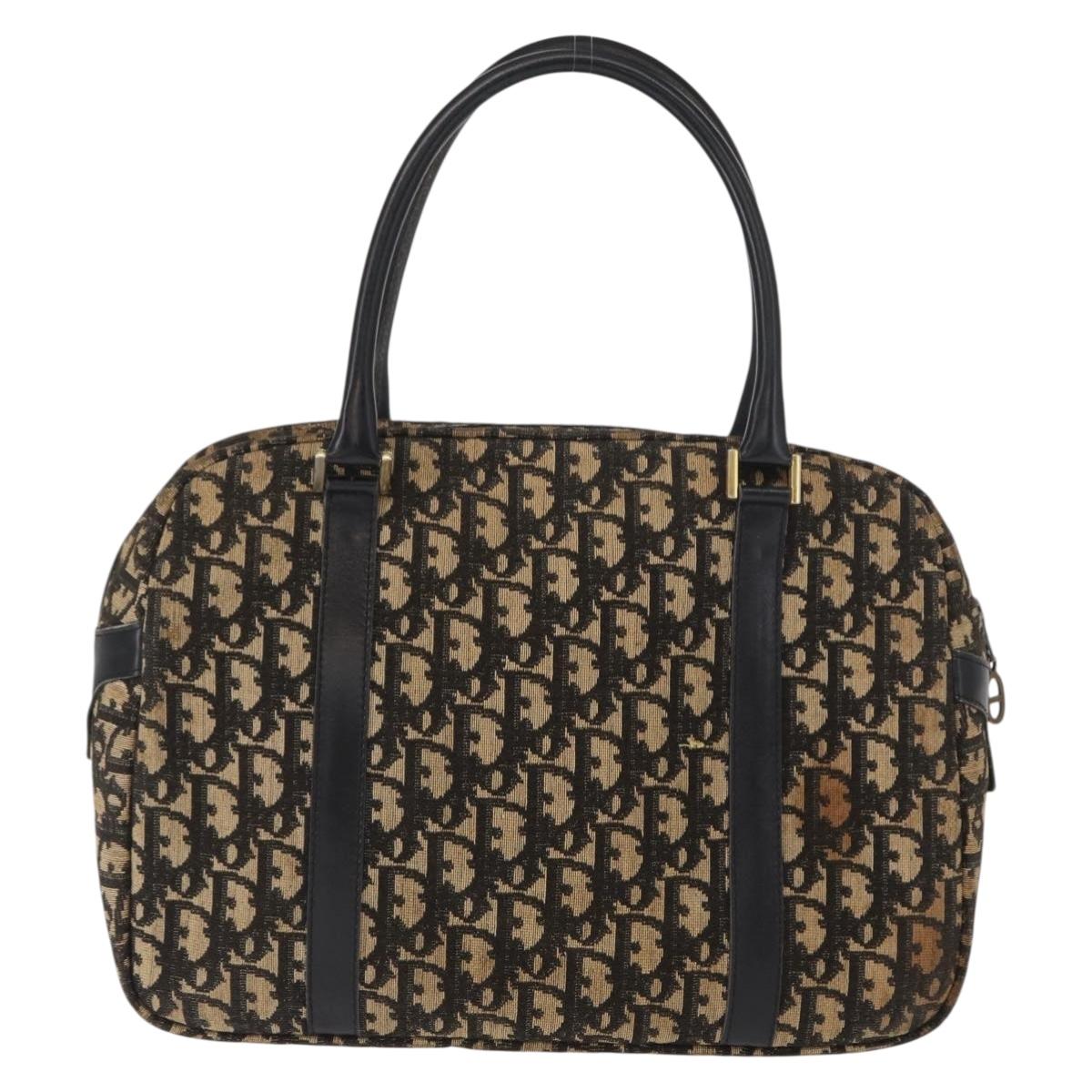 Christian Dior Trotter Canvas Boston Bag Navy Auth 160915