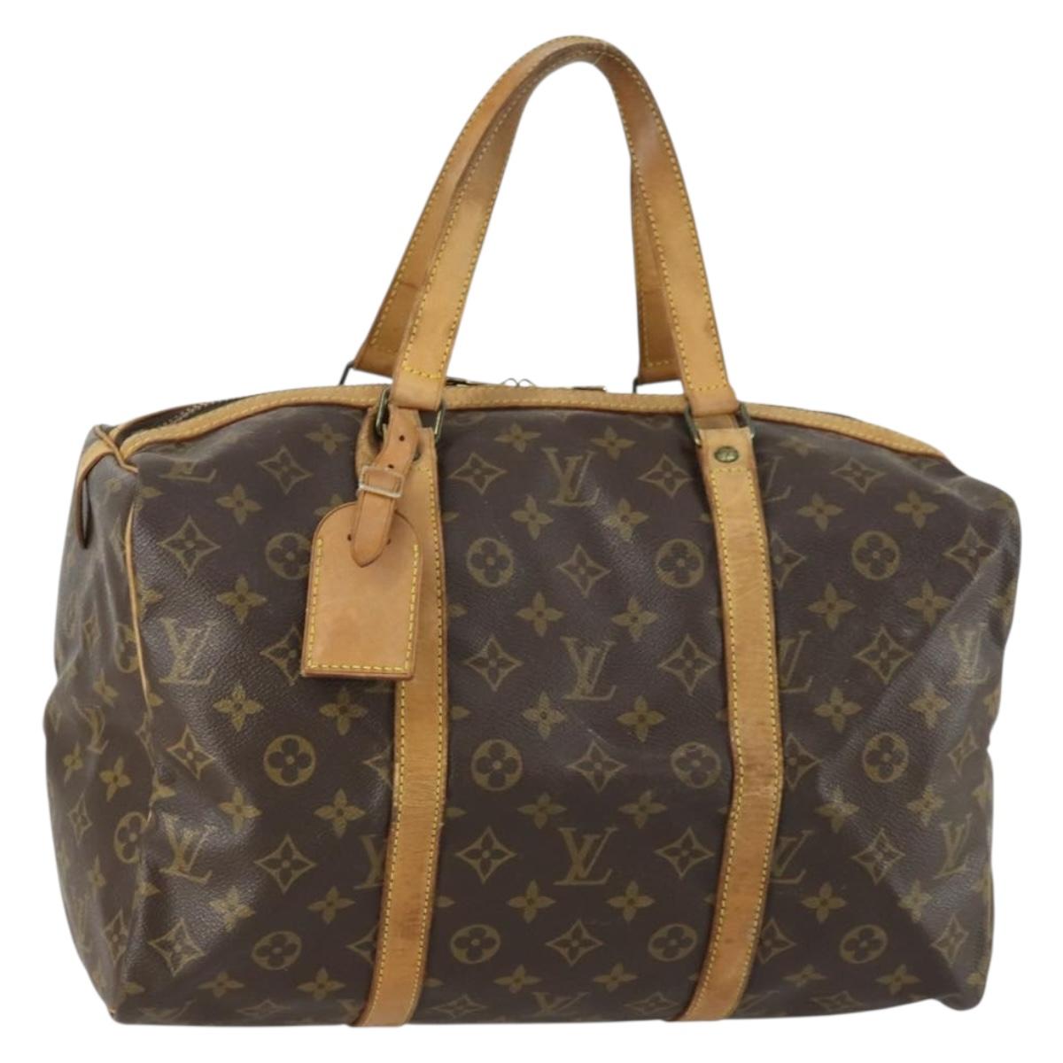 LOUIS VUITTON Monogram Sac Souple 35 Boston Bag M41626 LV Auth 160918