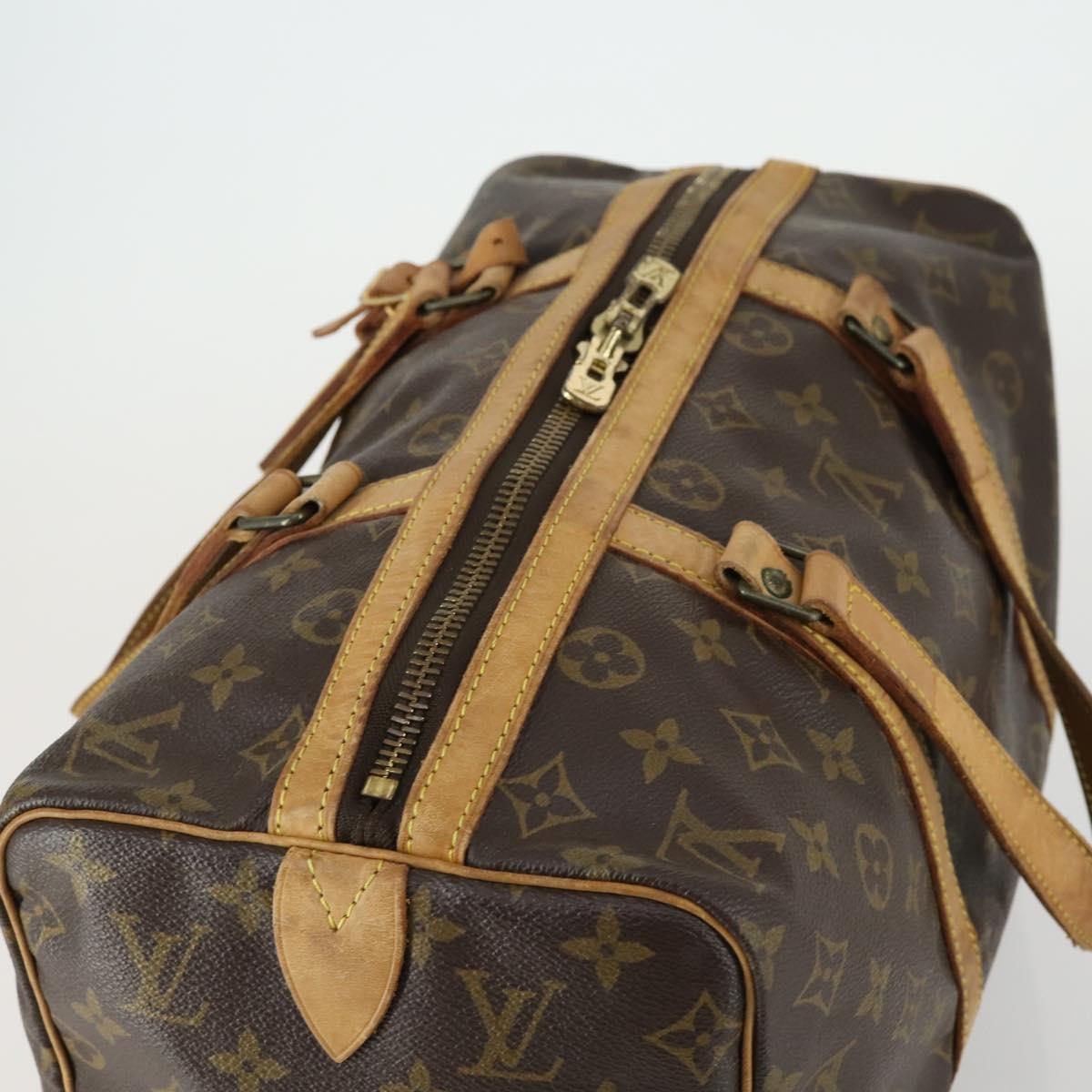 LOUIS VUITTON Monogram Sac Souple 35 Boston Bag M41626 LV Auth 160918