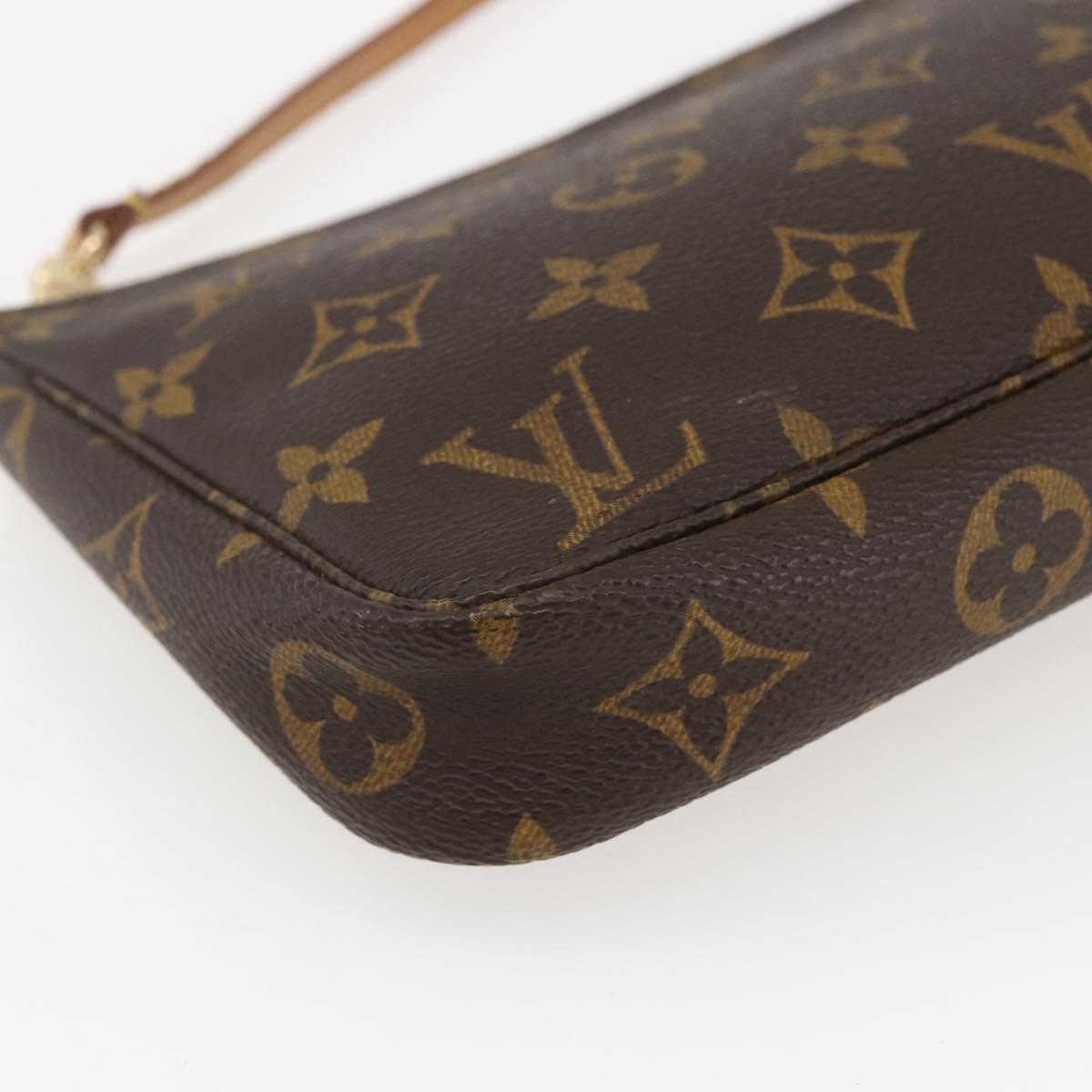 LOUIS VUITTON Monogram Pochette Accessoires Pouch M51980 LV Auth 160929