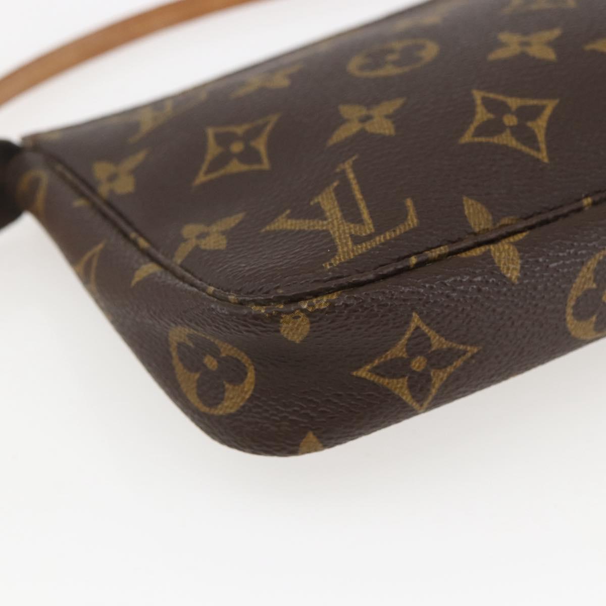 LOUIS VUITTON Monogram Pochette Accessoires Pouch M51980 LV Auth 160929