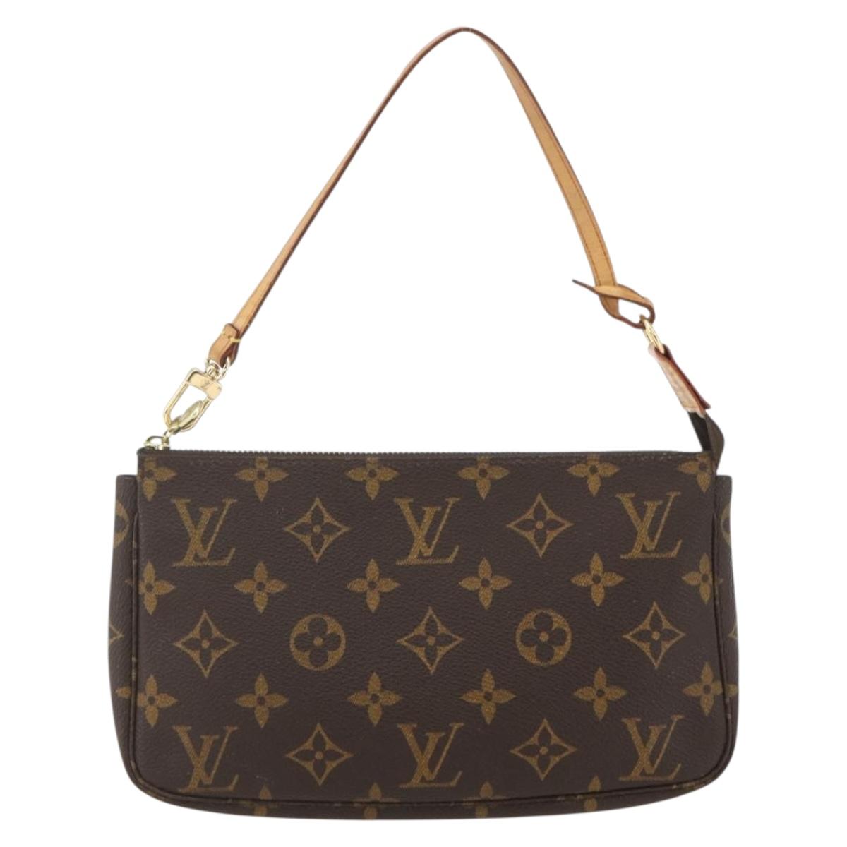 LOUIS VUITTON Monogram Pochette Accessoires Pouch M51980 LV Auth 160929
