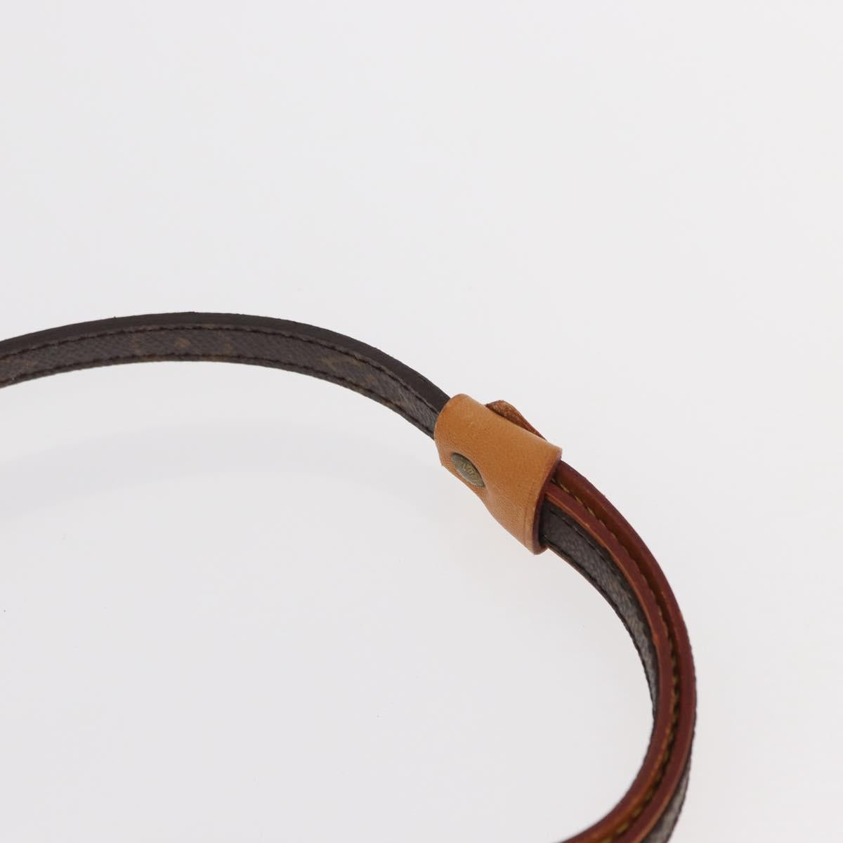 LOUIS VUITTON Collier Baxter PM/Less Baxter MM Dog Leash M58072 LV Auth 160940