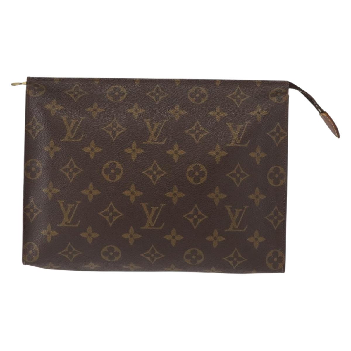 LOUIS VUITTON Monogram Poche Toilette 26 Pouch M47542 LV Auth 160946