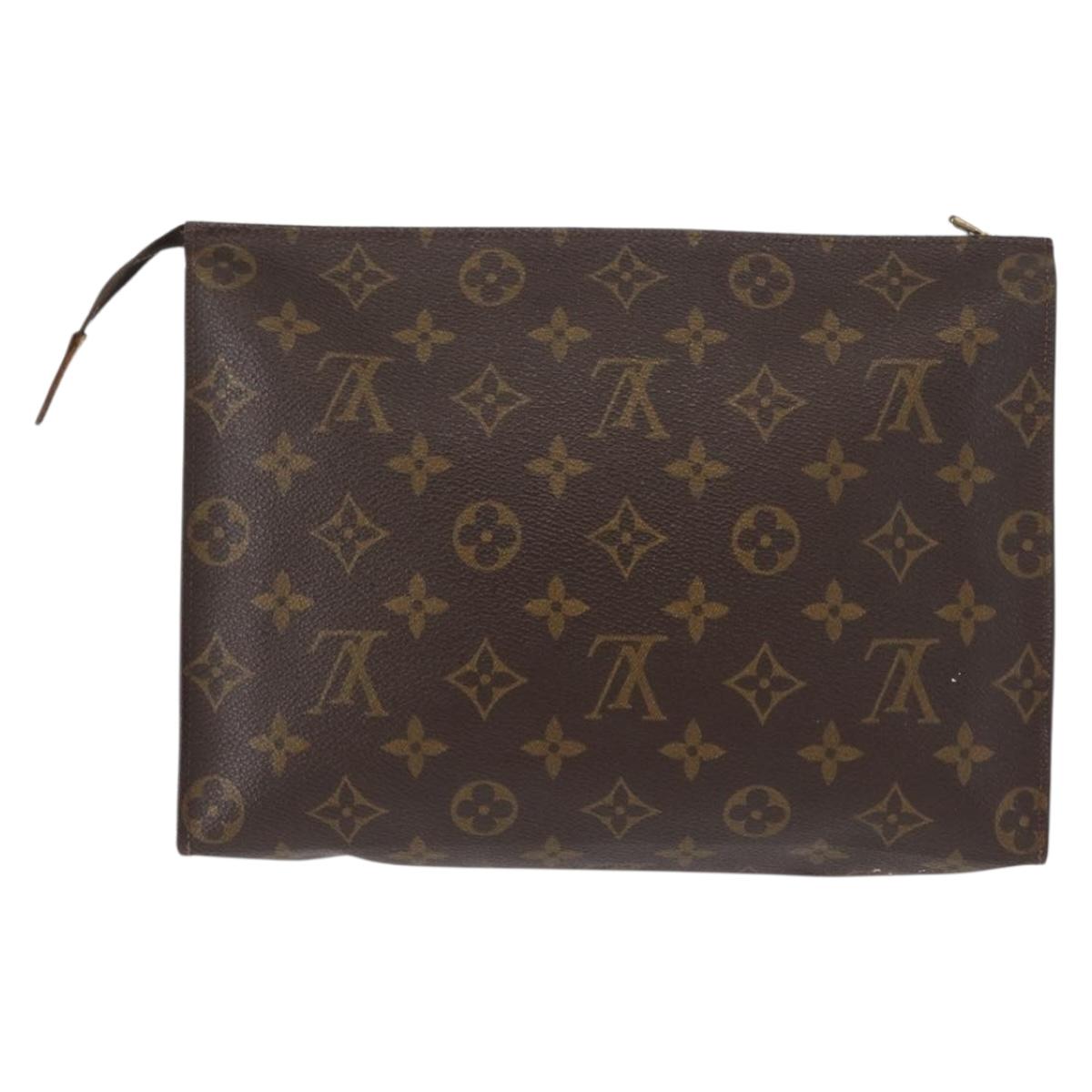 LOUIS VUITTON Monogram Poche Toilette 26 Pouch M47542 LV Auth 160946