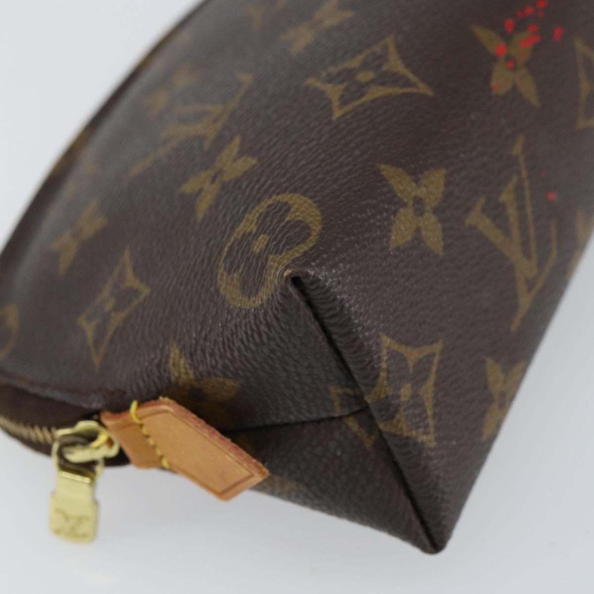 LOUIS VUITTON Monogram Pochette Cosmetic PM Pouch M43998 LV Auth 160955