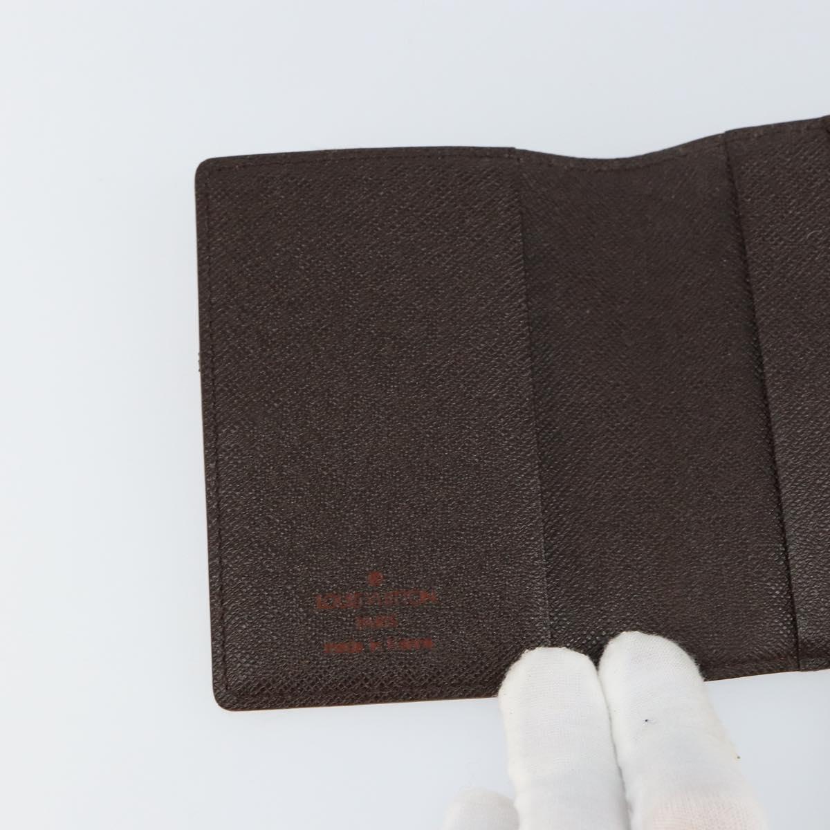 LOUIS VUITTON Damier Ebene Agenda Mini Day Planner Cover R20705 LV Auth 160960