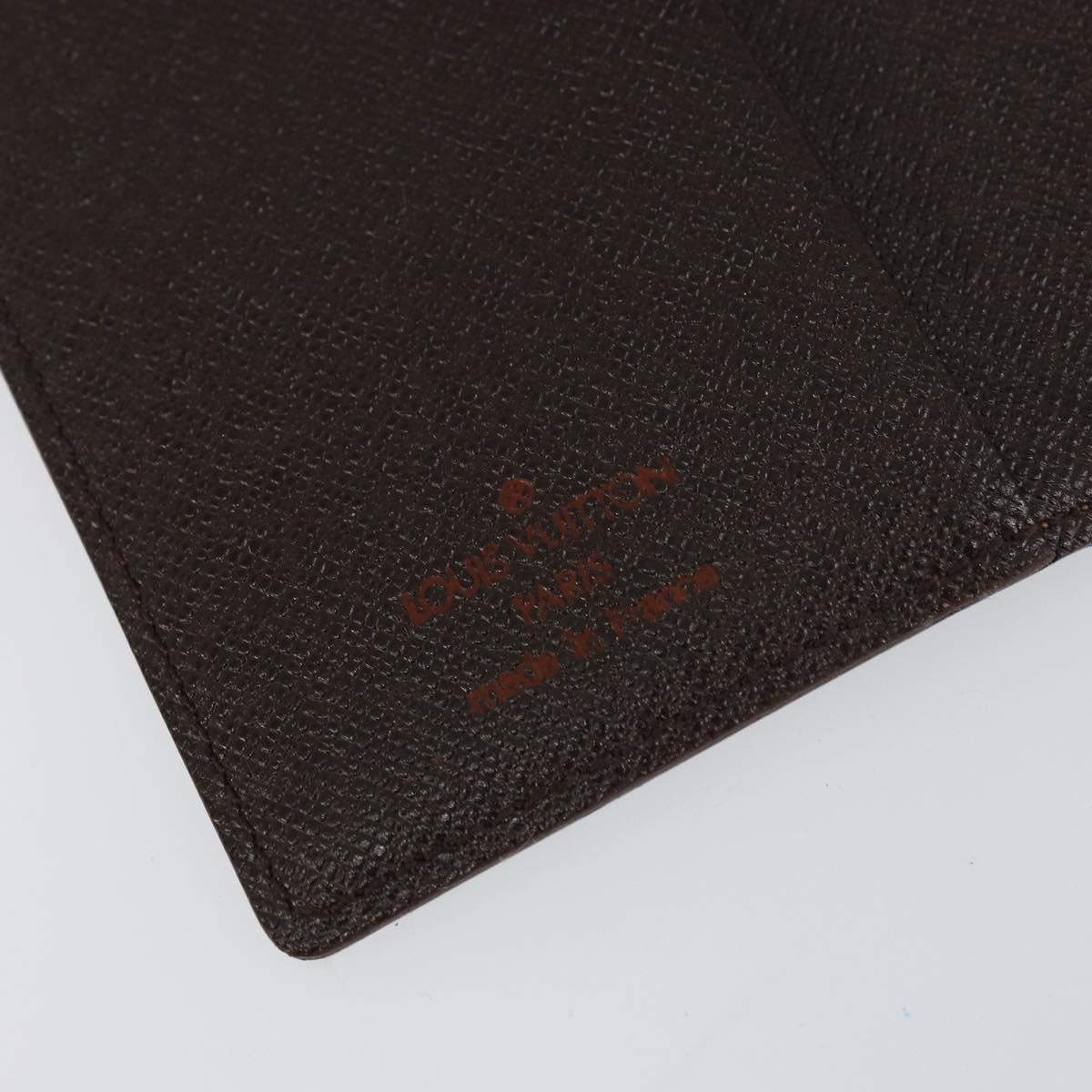 LOUIS VUITTON Damier Ebene Agenda Mini Day Planner Cover R20705 LV Auth 160960